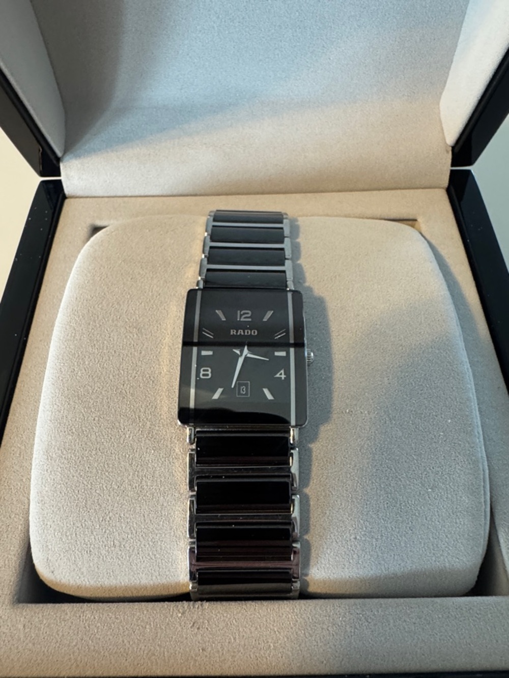 Rado Women’s Black Ceramic and Silver Link Watch - Picture 2 of 6